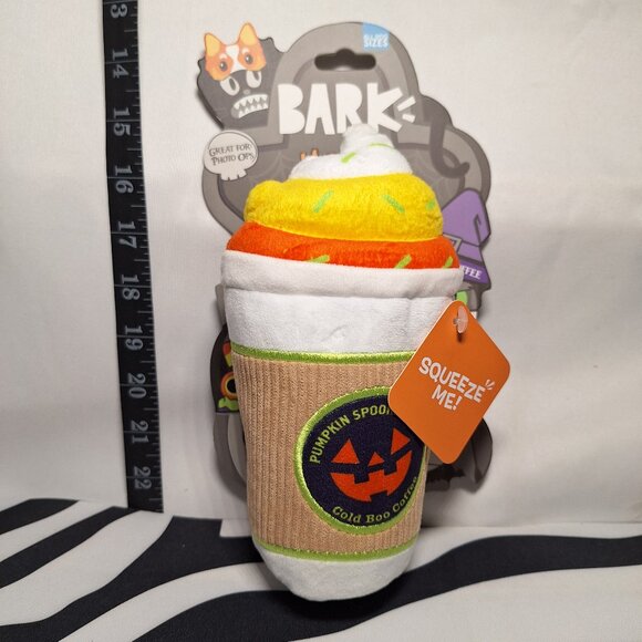 NWT Bark Cold Boo Coffee Dog Toy All Dog Sizes - Picture 1 of 3